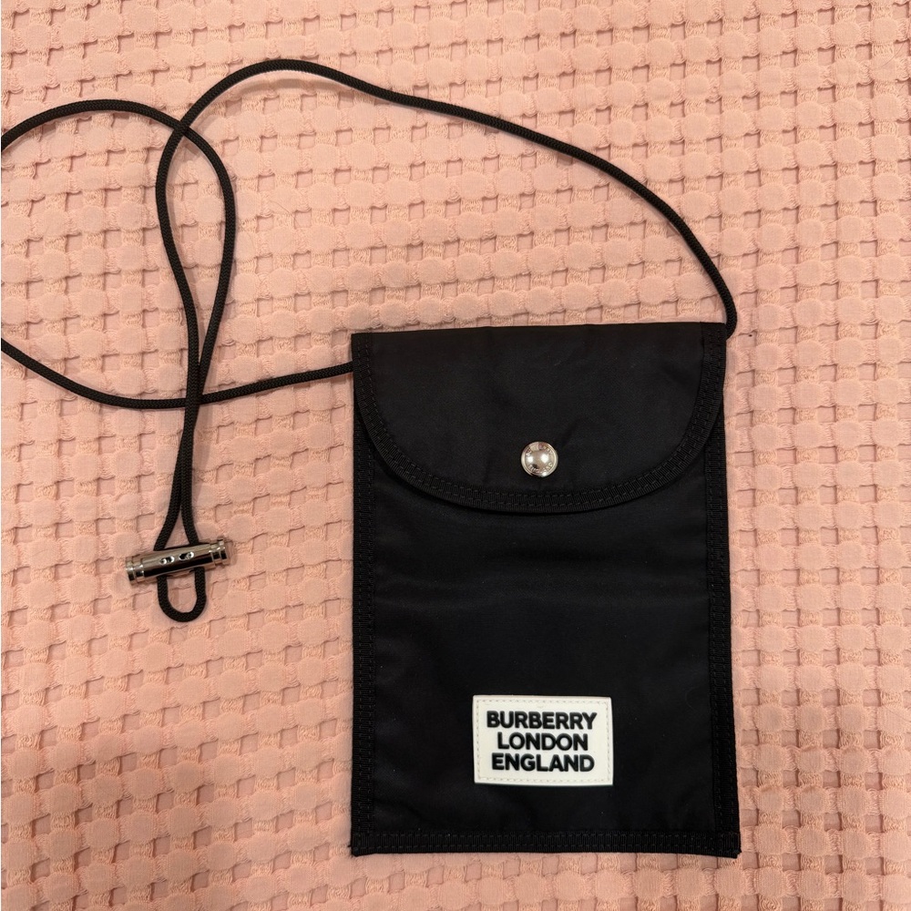 Burberry Nylon Black Pouch Bag